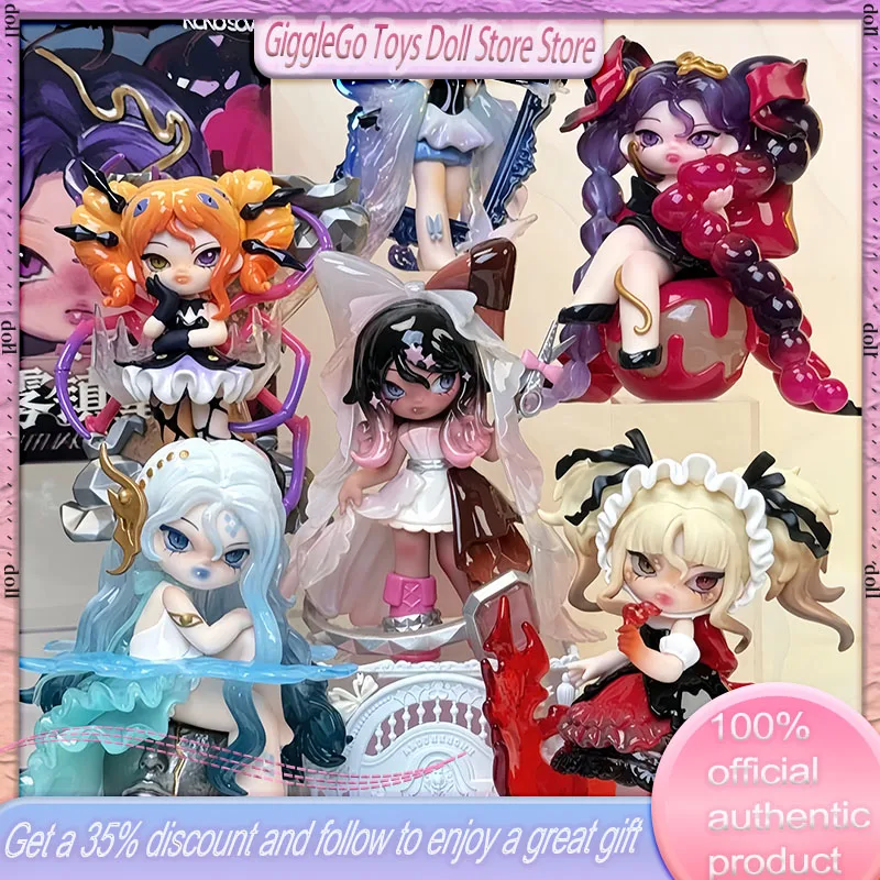 Caja ciega de la serie Nono Sova Mist Town para guardería, figuras de juguete de moda, adornos bonitos, muñecas de juguete, regalos para niñas