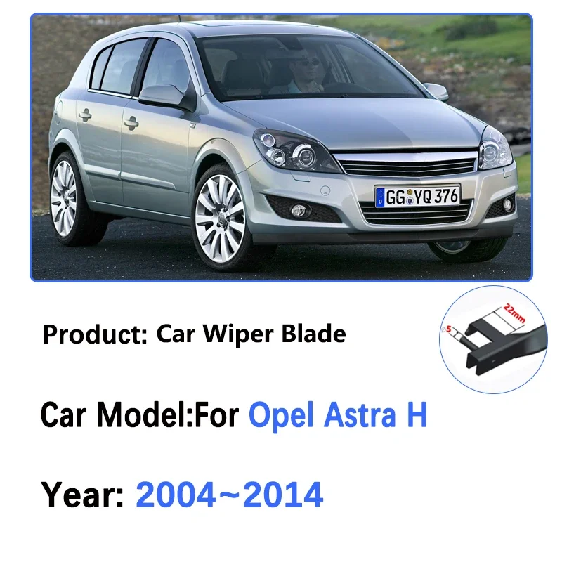 

For Vauxhall Holden Saturn Opel Astra H A04 2004~2014 Front Windshield Wiper Blades, Car Windshield Accessories