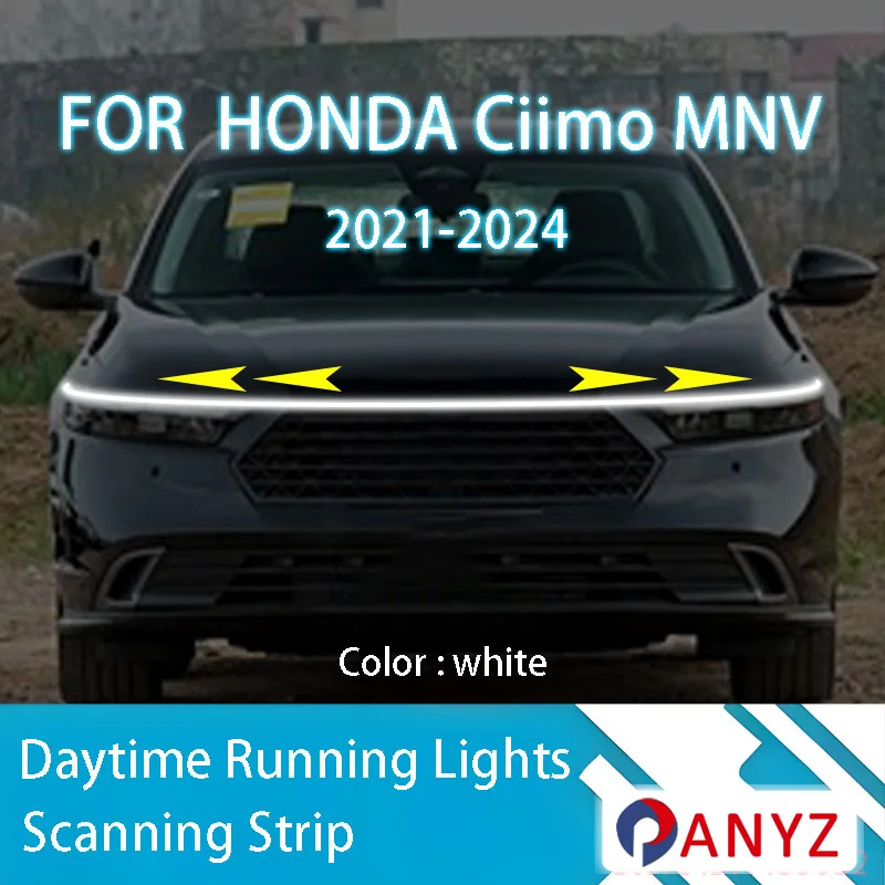 

FOR HONDA Accord1993-2014 LED Daytime Running Light Scan Starting Car Hood DRL Guide Decorative Ambient Lamp 12V