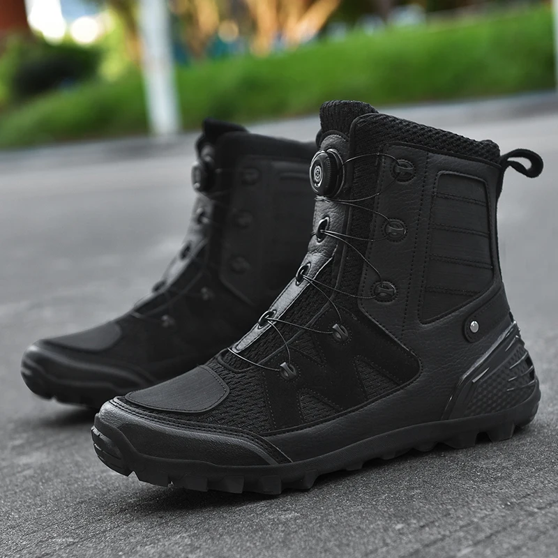 

Motorcycle protective boot men four season high top off-road anti slip wear-resistant riding boots racing cycling boot equipment