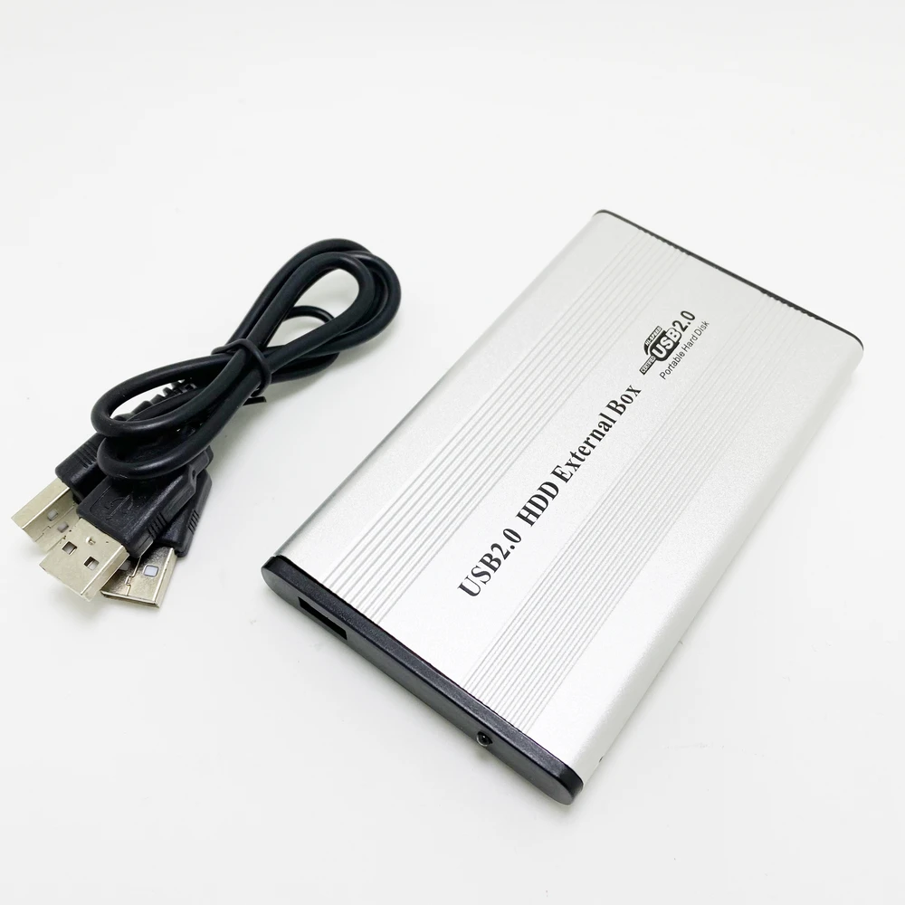 USB 2.0 2.5" IDE Disco Duro HDD Caja Externa Caja de Caja para computadora portátil con Luz LED