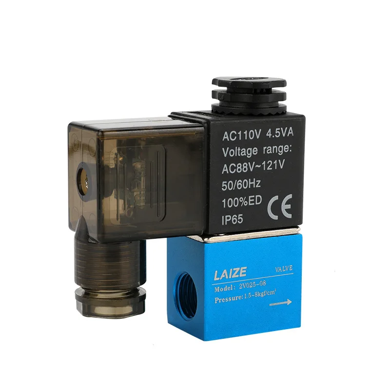 LAIZE 2V025 Air Solenoid Valve 2/2 Way Pilot Pneumatic Control 2 Position 2 Way Airtec Type