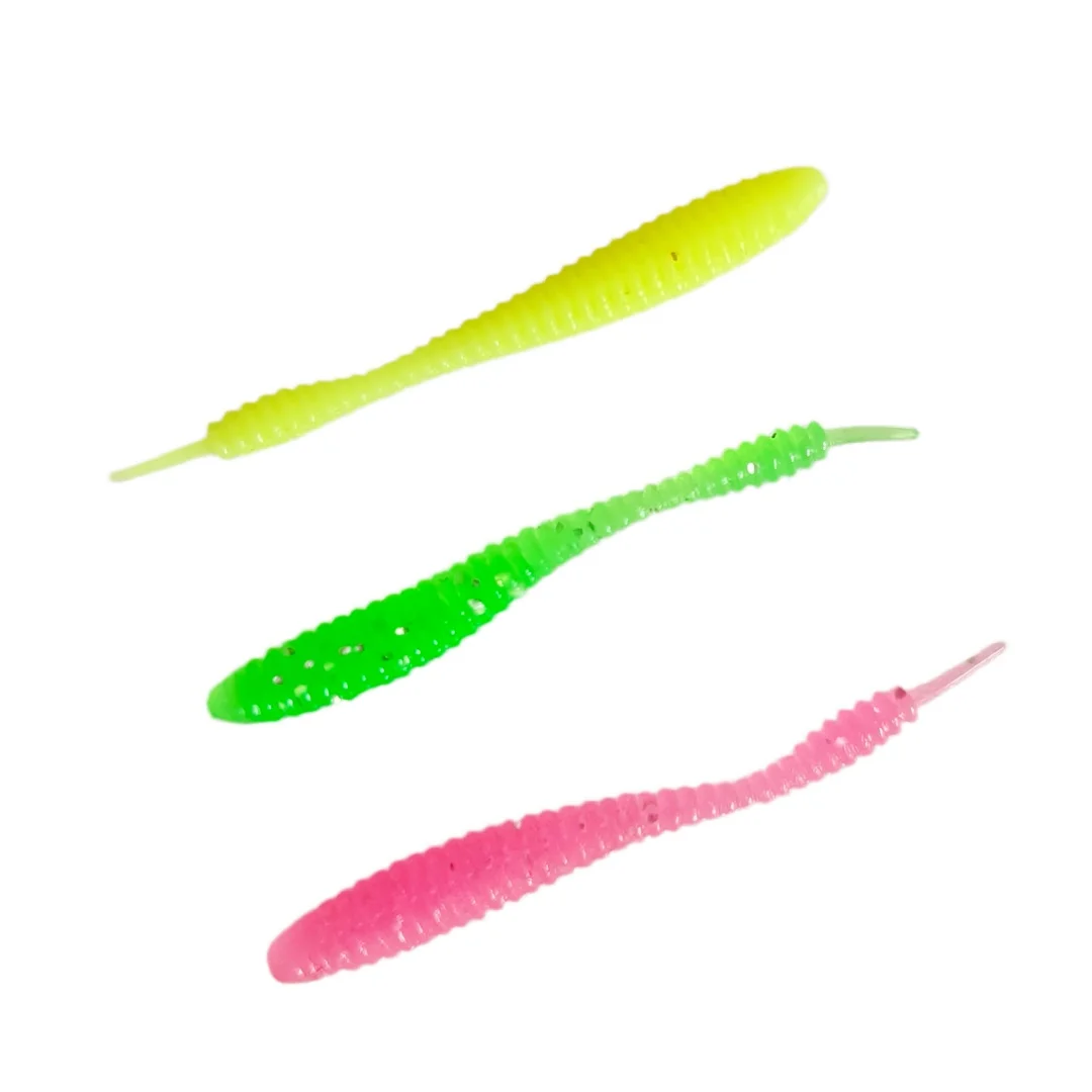 

Мягкая приманка Swolfy, 200 шт., 38 мм, 0,15 г, с игольчатым хвостом, для ловли карпа, плавающий мягкий червь-приманка для техники Wacky