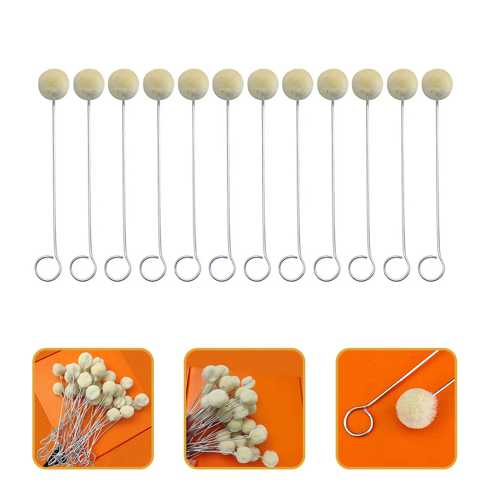 30 قطعة أداة صبغ الصوف المتانة الممتازة مقبض معدني DIY الحرف اليدوية الصوف Dauber