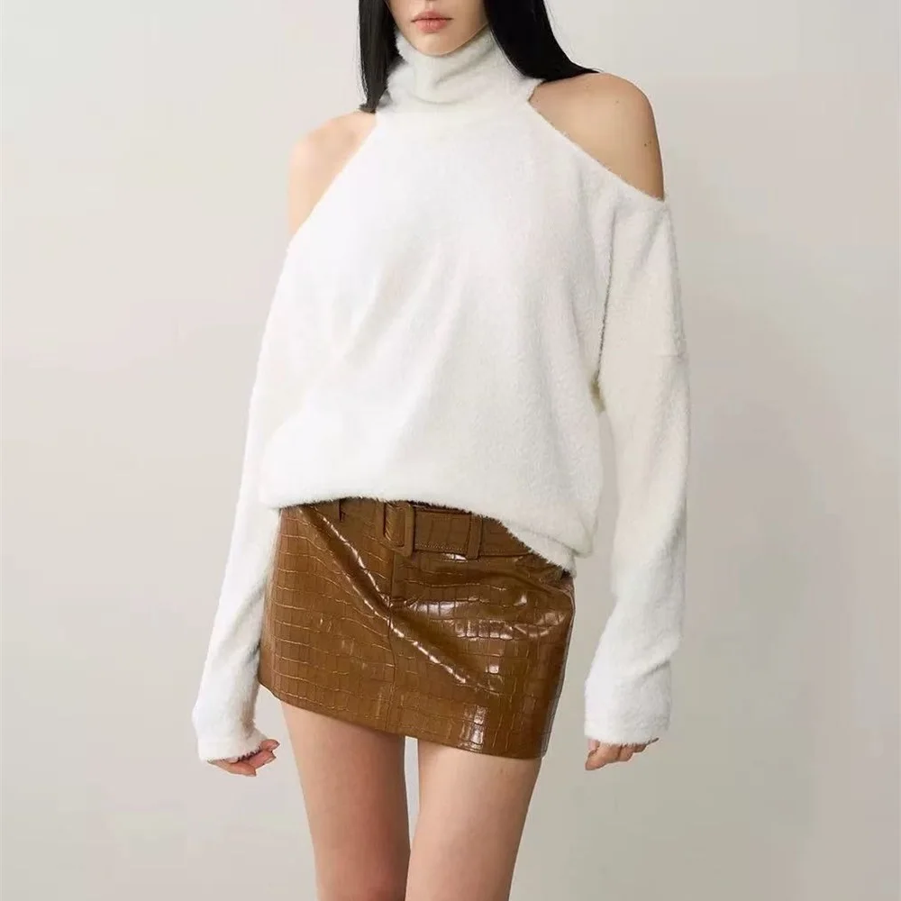 

2026 Women's Fashion T-shirt, Blouse, Stretchy, Hollow Out, Loose, Casual Women's Top, Shirt, Y2K New, Versatile Pullover bra