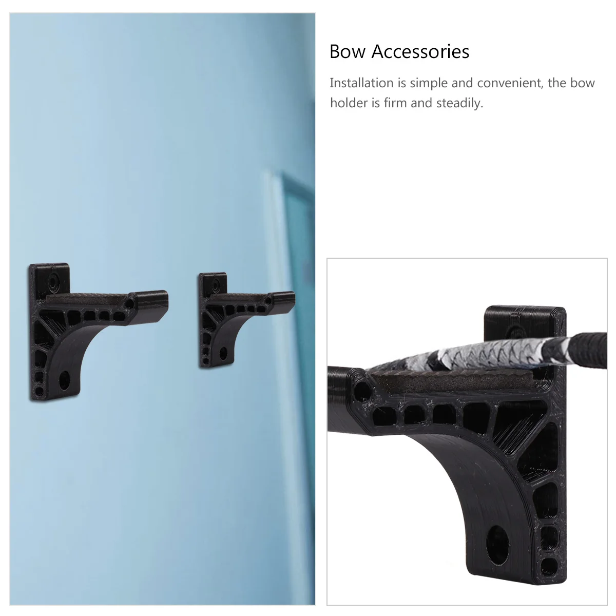 

1 Pair Durable Stand Adhesive Universal Rack Recurve Holder Bracket Bow Accessories Smooth Edge Sponge Pad Protection Easy