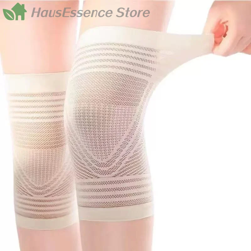 ※1Pair Summer Knee Cover Breathable Non-slip Joint Pain Relief Compression Kneepads Air Conditioning Thin Warm Knee Brace
