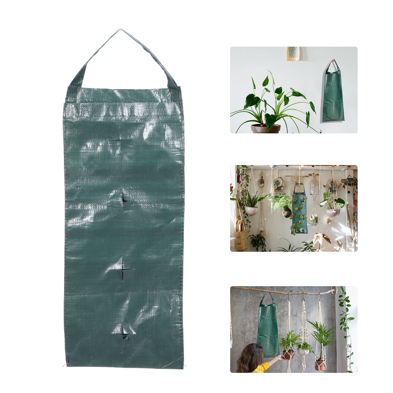 

2 Pcs Wall Hanging Plant Bags Durable Multi-pocket for Indoor Plants Strawberry Gardening Compact Practical