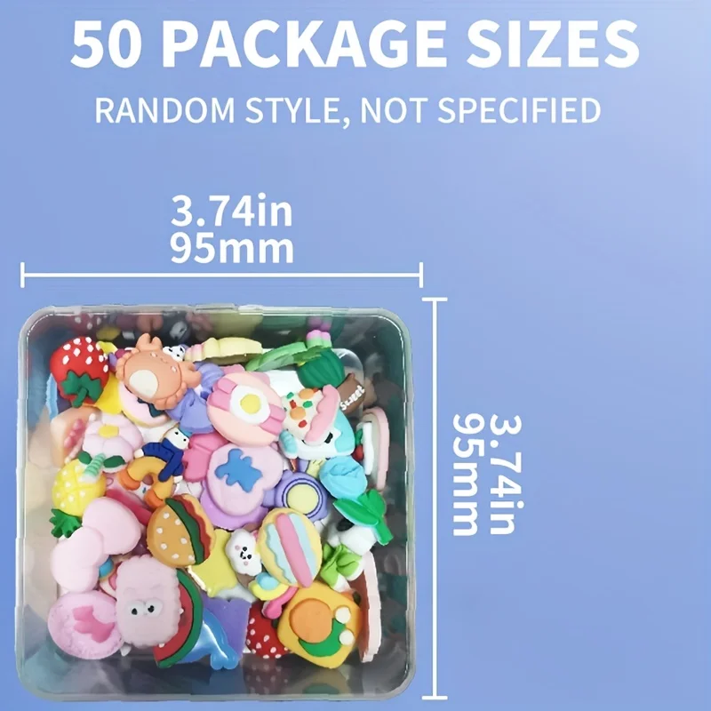 20/50pcs 3D soft adhesive sticker with plastic box packaging  Cup Cooling 3D Stereo Cute Cartoon DIY Fridge Sticker Phone