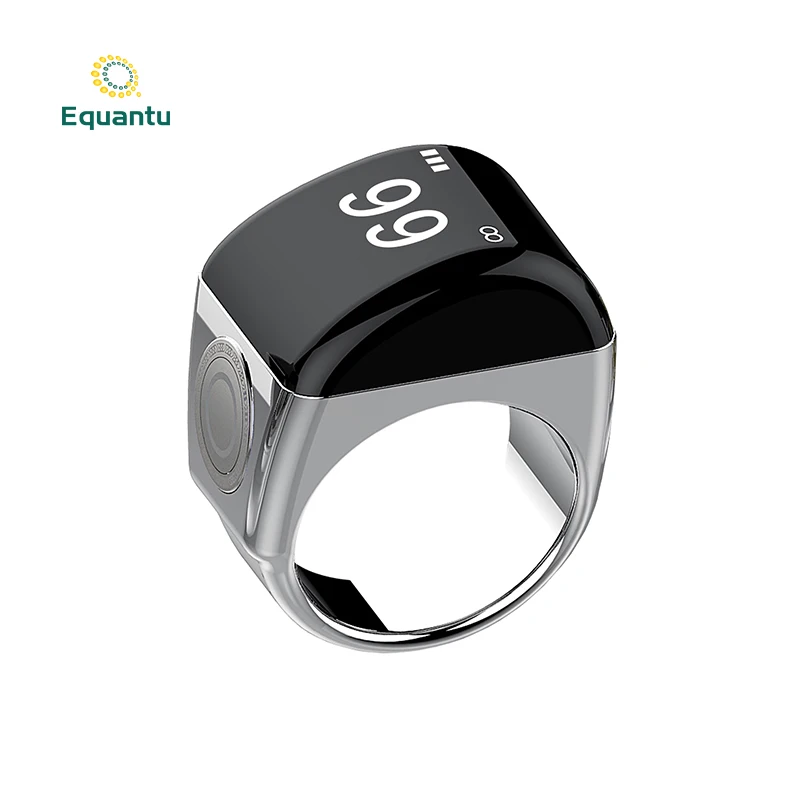 Equantu musulmán de regalo islámico con cuentas Tasbih función BT Smart Tasbeeh Zikr Ring