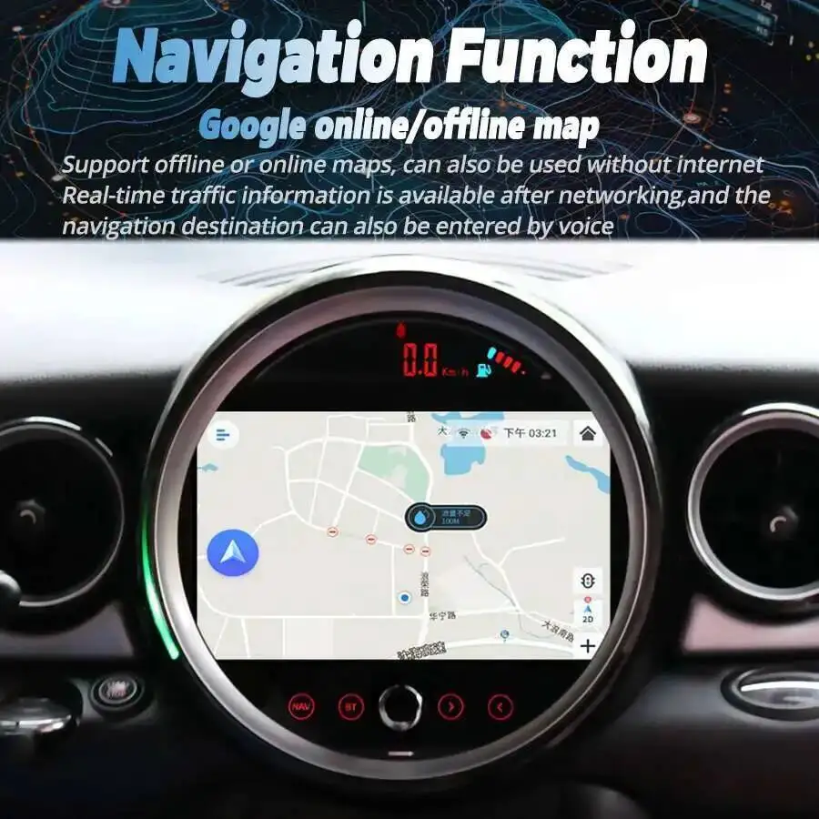 8Core 256GB Car Radio Multimedia Video Player For BMW Mini One R56 2007-2010 R60 2011-2016 Stereo Navigation Carplay 4G Sim Card