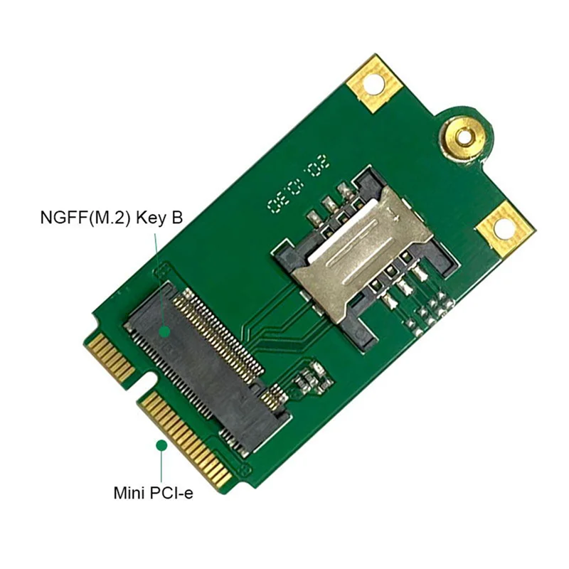 A66F-10X 4G 5G M.2 To Pcie Adapter NGFF To Mini Pci-E Adapter Board With SIM Card Slot For L860-GL DW5820E DW5816E EM7455