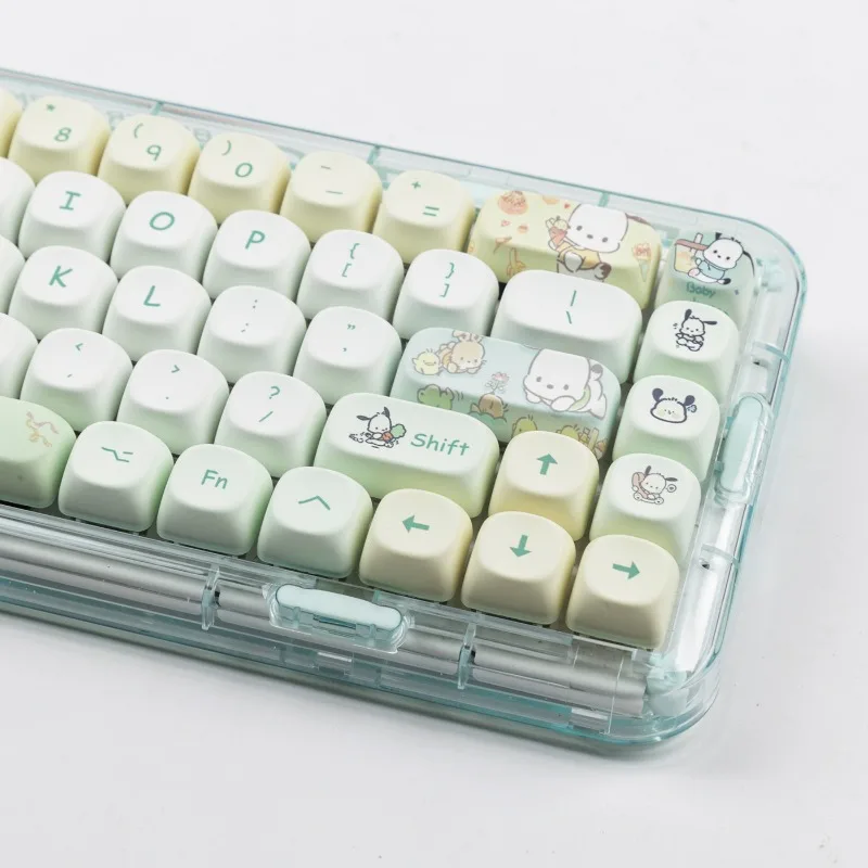 MINISO Sanrio Anime Kawaii Pochacco Keycaps Cartoon Style Mechanical Keyboard Key Caps Cute PBT Key Caps Keyboard Accessories