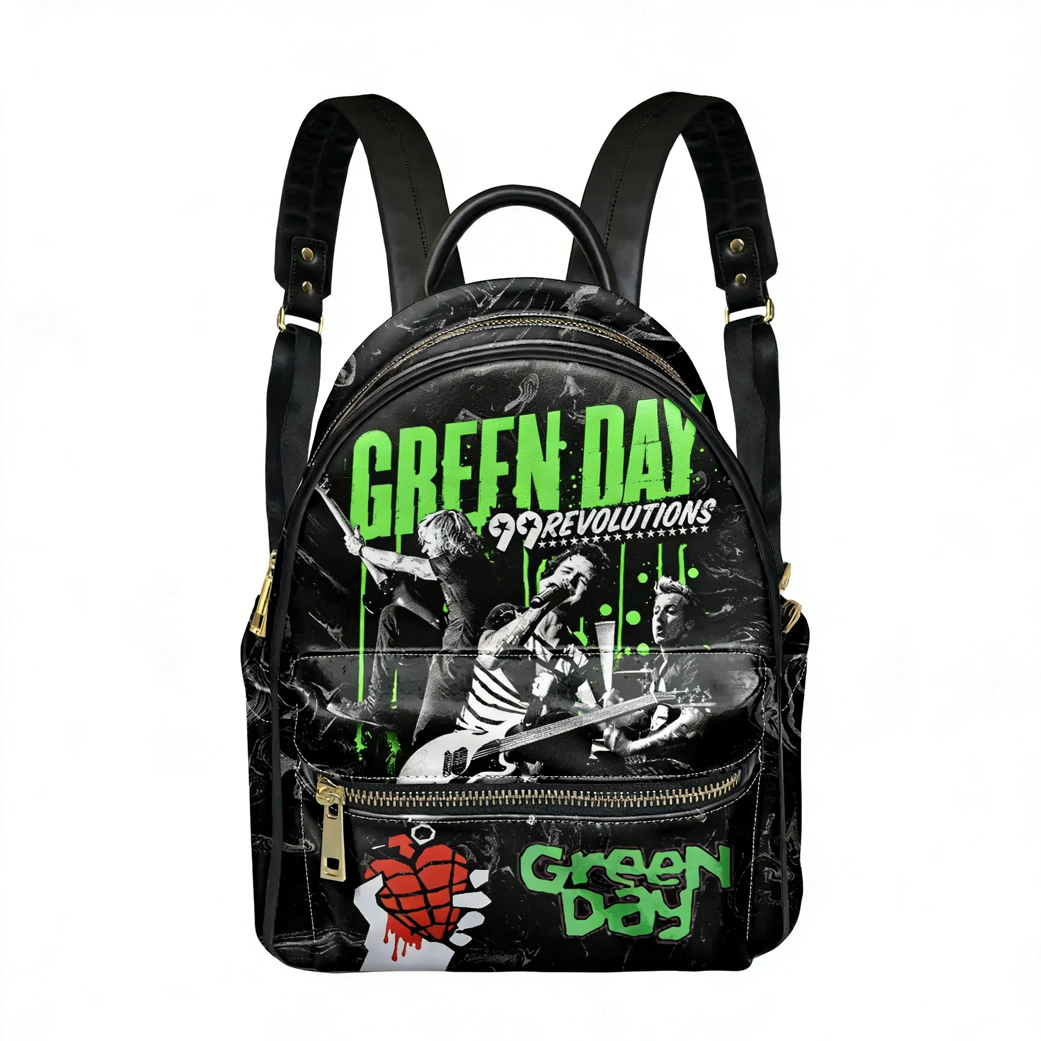 

Рюкзак Green Day Pop Rock Band, женский и мужской персонализированный двойной рюкзак на плечо, деловая дорожная сумка для книг, подарочный рюкзак