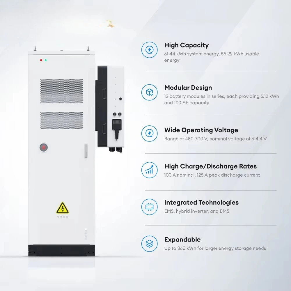 GE-F60 Container Energy Storage Solar Pull Out 150Kw 300kWh 1000kWh Outdoor Solar Battery Cabinet