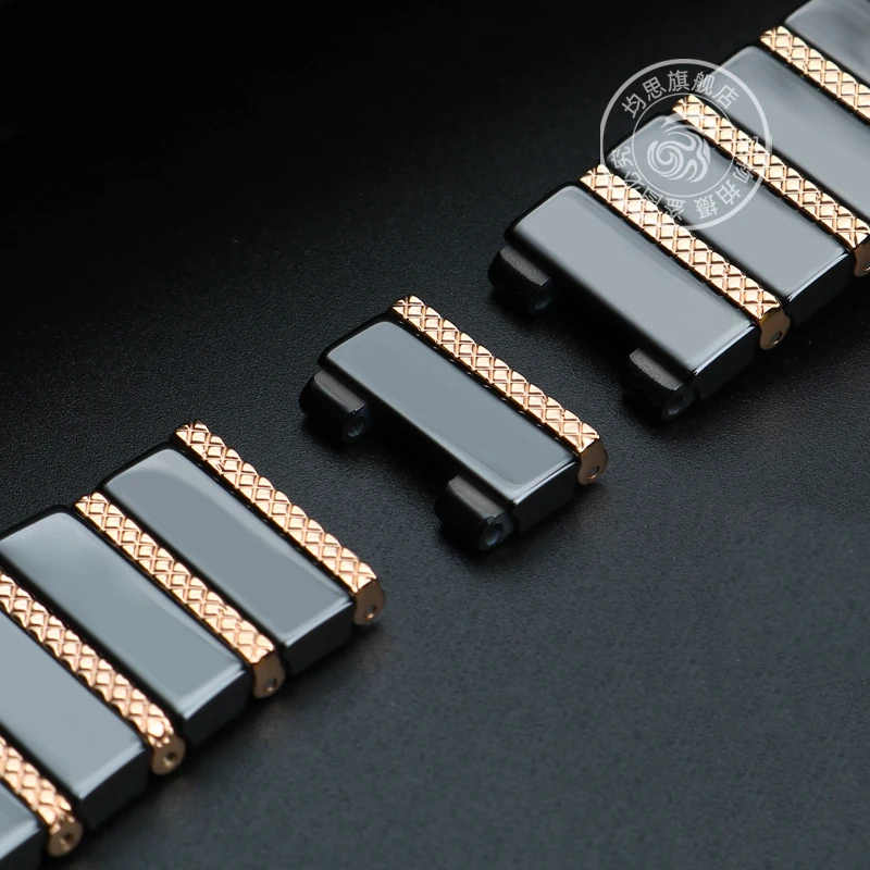 20mm 22mm Ceramic Between Stainless Steel Watchband for Huawei Watch GT2 Strap Smart GT3Pro Po-r-sche WATCH3 Metal Watch Band