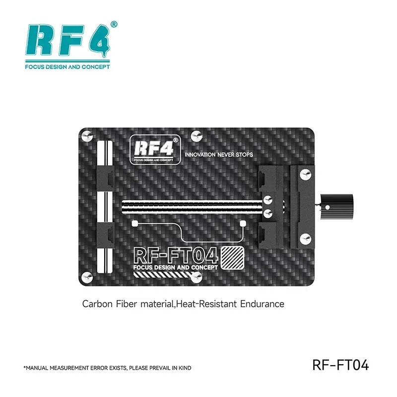 

RF4 RF-FT04 Mobile Phone Repair Fixture Motherboard Phone PCB Board Chip Adjutable Repair Fixture Heat-Resistant Endurance
