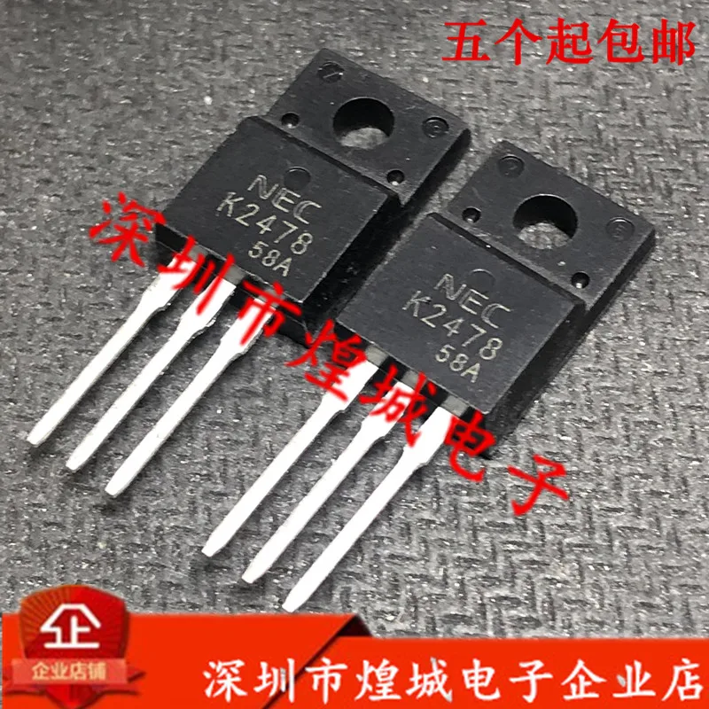 5PCS/Lot  K2478 2SK2478 ½ TO-220F 900V 20A 5