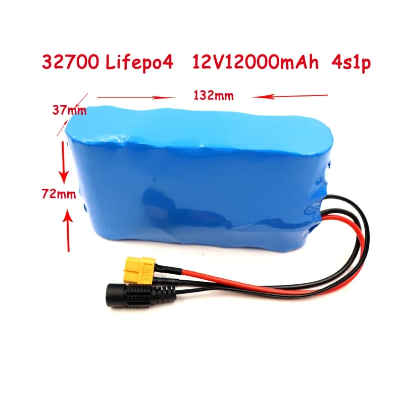 32700 전기 보트 및 UPS용 LiFePO4 배터리 팩, 12.8V, 12Ah, 24Ah, 36Ah, 4S, 40A, 밸런스, BMS, 12V