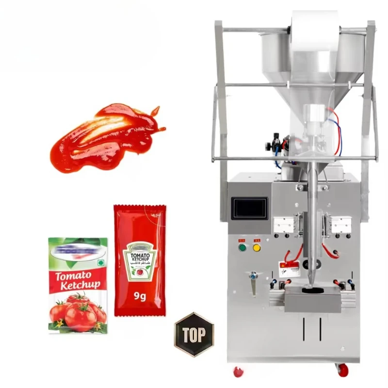 

Многофункциональная упаковочная машина для наполнения и запечатывания жидких пастных соусов, томатного соуса