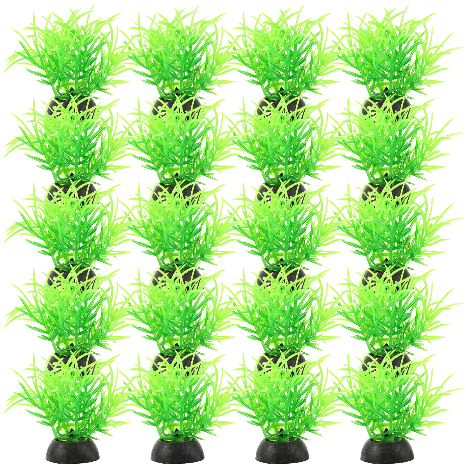 

20 Pcs Turtle Tank Aquatic Decoration Decorations Seaweed Water Plants Plastic Aquarium