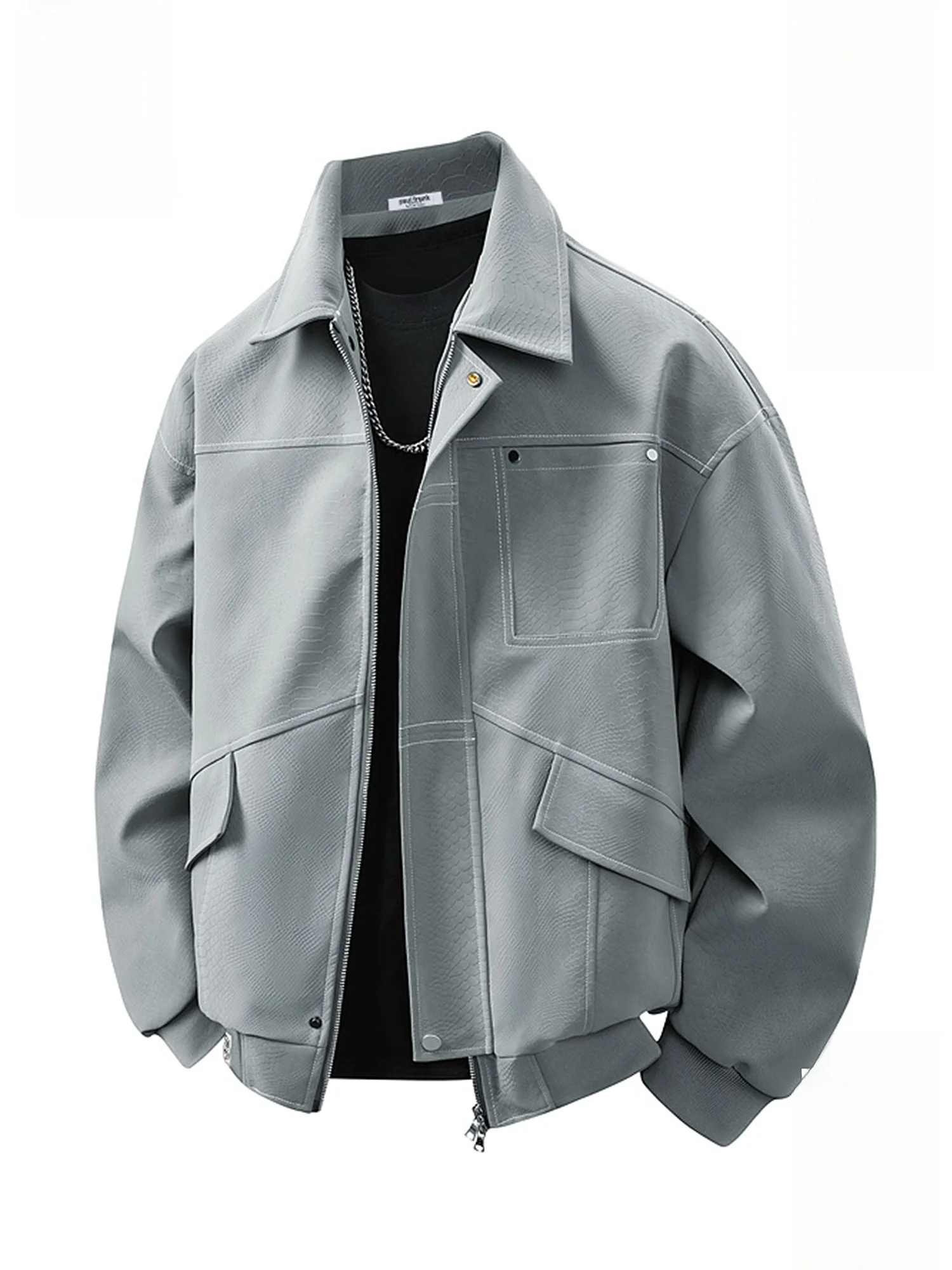 

Мужская весенняя новинка: свободная повседневная куртка Paul Frank Monkey American Workwear из полиэстера с длинными рукавами и застежкой-молнией