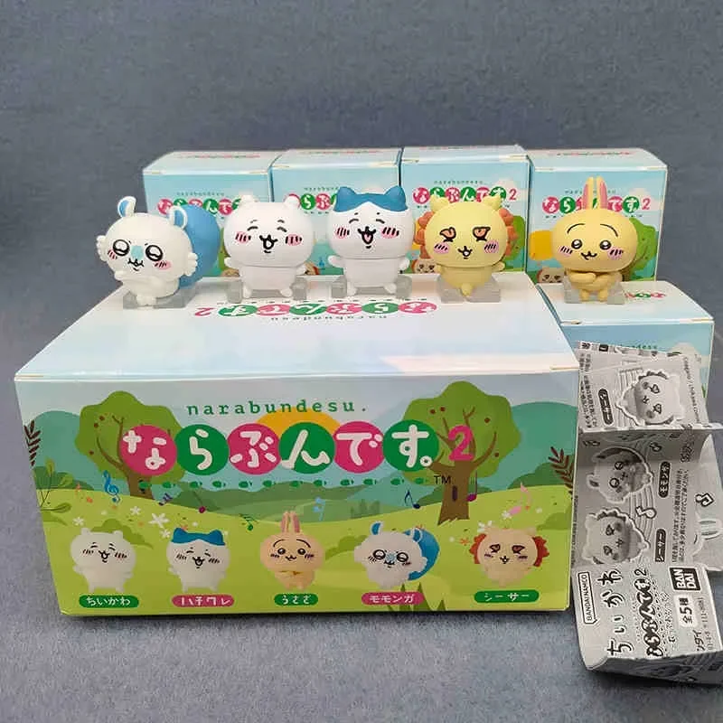 Chiikawa  Sanrio Collaborates with KT Octopus Burning Gourmet Version Bead Chain Decoration Kawaii Decoration Blind Box Toys