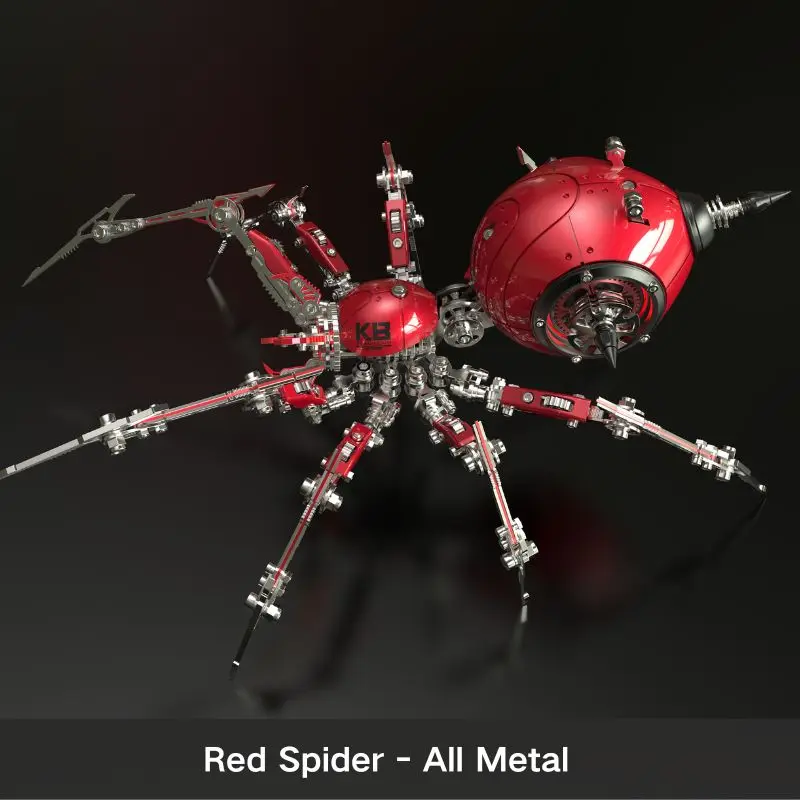 Model pająka 3D, trójwymiarowy, metalowy, do samodzielnego montażu, wysoki poziom trudności, mechaniczny owad, dekoracja, prezent dla chłopców, zabawki.