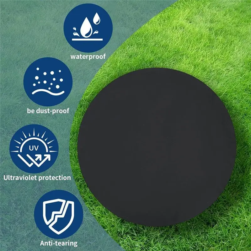 L71A Mini Trampoline Cover Waterproof Fitness Protective Trampoline Round Covers For Indoor Outdoor Garden Rebounder