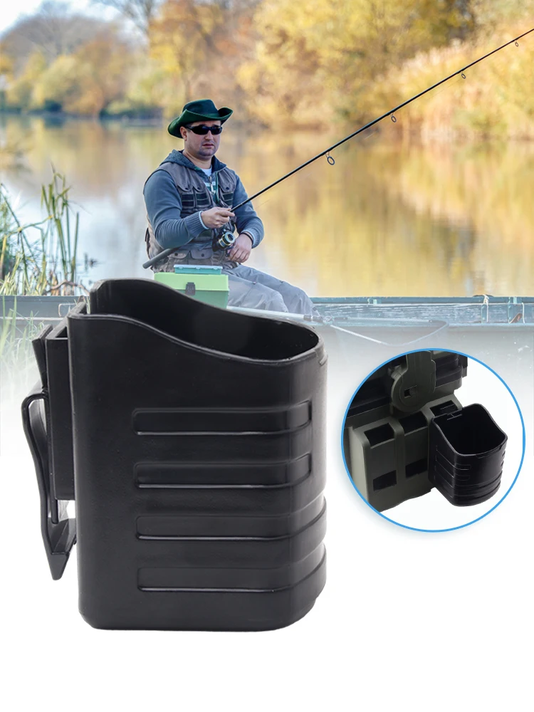 Пластиковый держатель для рыболовной бутылки, съемный держатель для рыболовной коробки, легкие многофункциональные уличные аксессуары