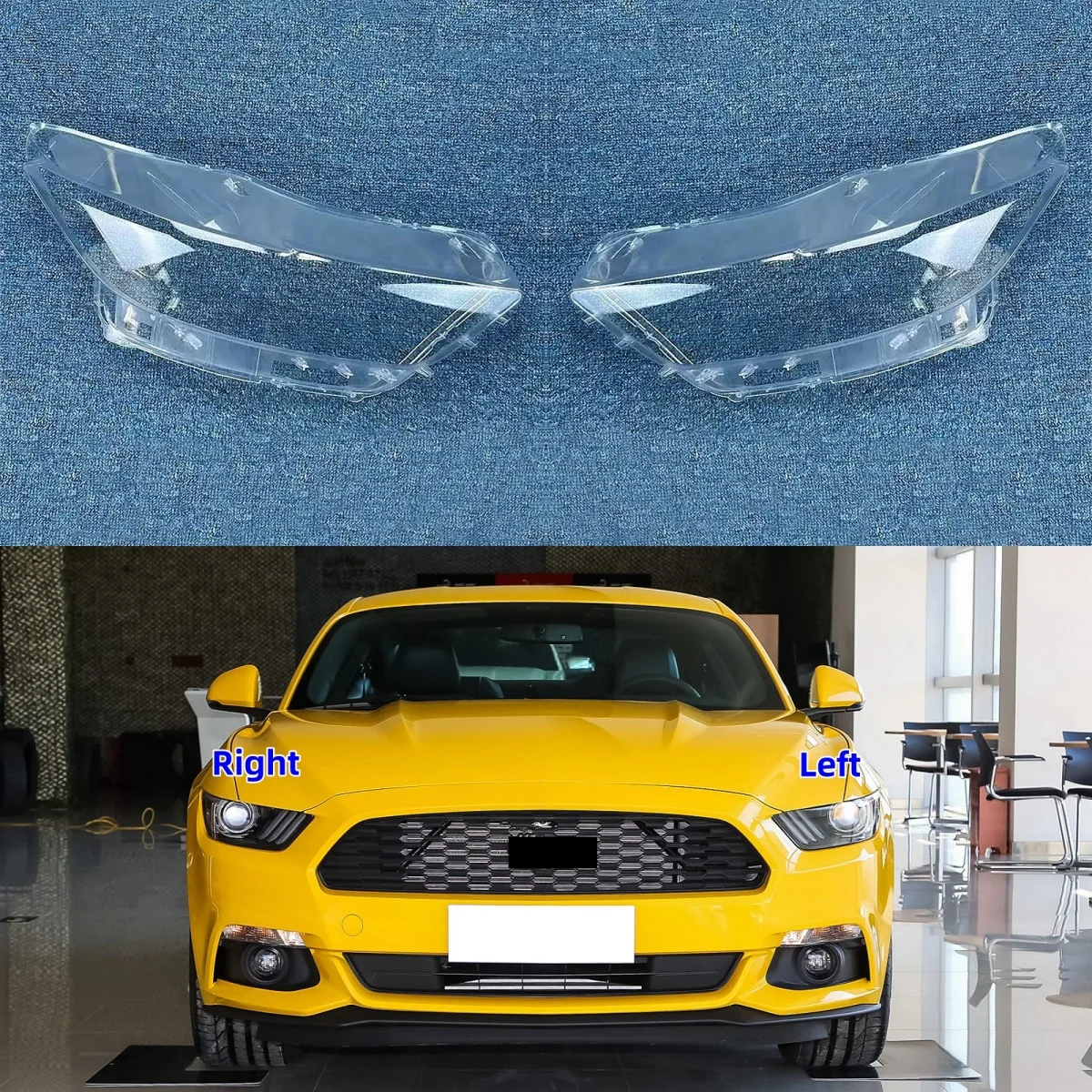 

Для Ford Mustang 2014 2015 2016 2017, автомобильные аксессуары, фары, стекло, замена оригинального абажура