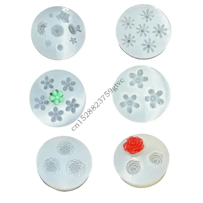 

D0UF Silicone Mold Set For Chocolate Soap Crafting Rose Pinecone Design