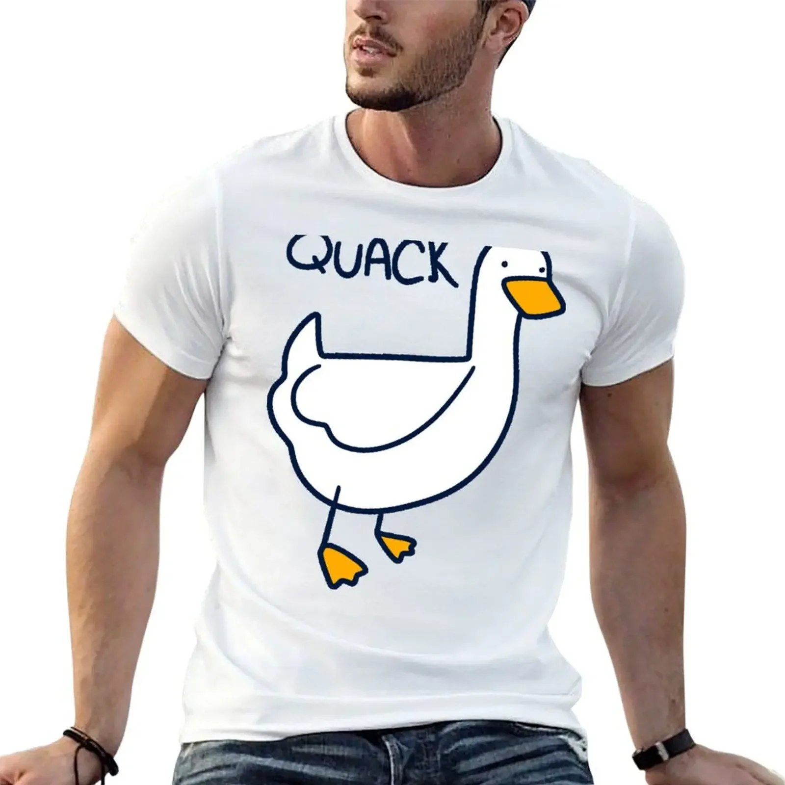 

Quack Duck Sticker T-Shirt graphic t shirts cute tops anime tshirt vintage t shirts plain t shirts men