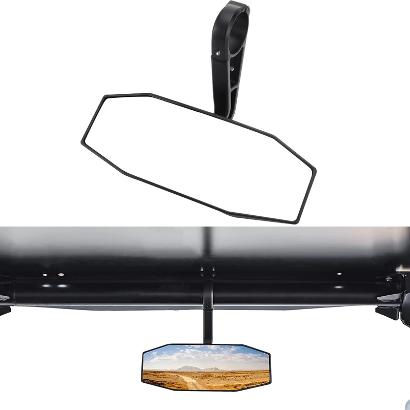

UTV Center Rear View Mirror For Polaris General RZR Ranger 570 900 1000 XP Convex Rearview Mirror Roll Bar Replacement 2881540