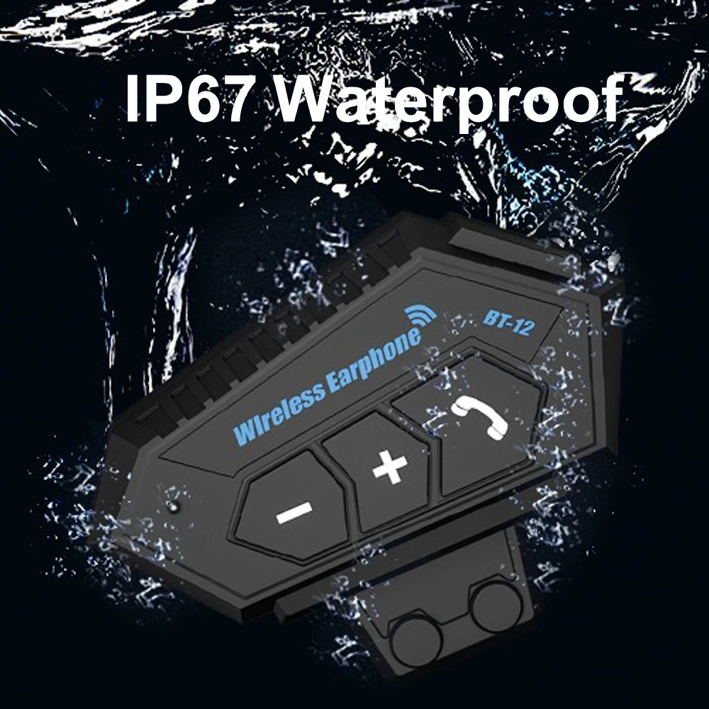 Motorcycle Bluetooth Helmet Earphones Bluetooth 5.0 Earphones Hands-free Stereo Earbuds Wireless Earphones Bicycle Earphones image 2