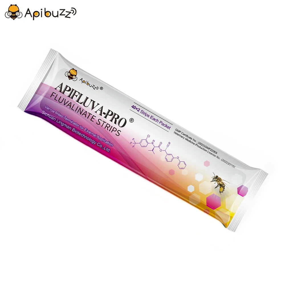 APIFLUVA-PRO 벌집에 사용되는 작지만 강력한 스트립 - 양봉 용품 APIBUZZ - 바로아 꿀벌 액세서리 