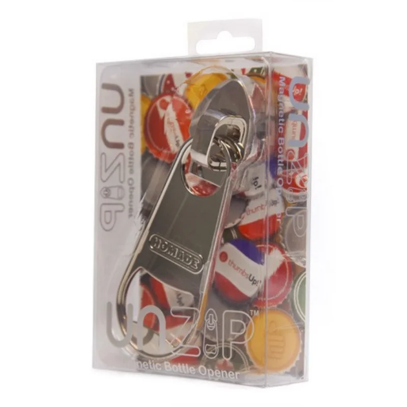 Creative Large Magnetic Zipper Bottle Opener Beer Bottle Opener with Refrigerator Magnet Personalized Bottle Opener