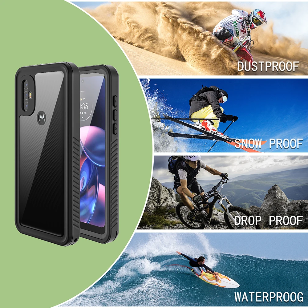 IP68 Waterproof Phone Case For Motorola Moto G Power 2022 Full Protective Heavy Duty Cover Case Underwater Swim Coque