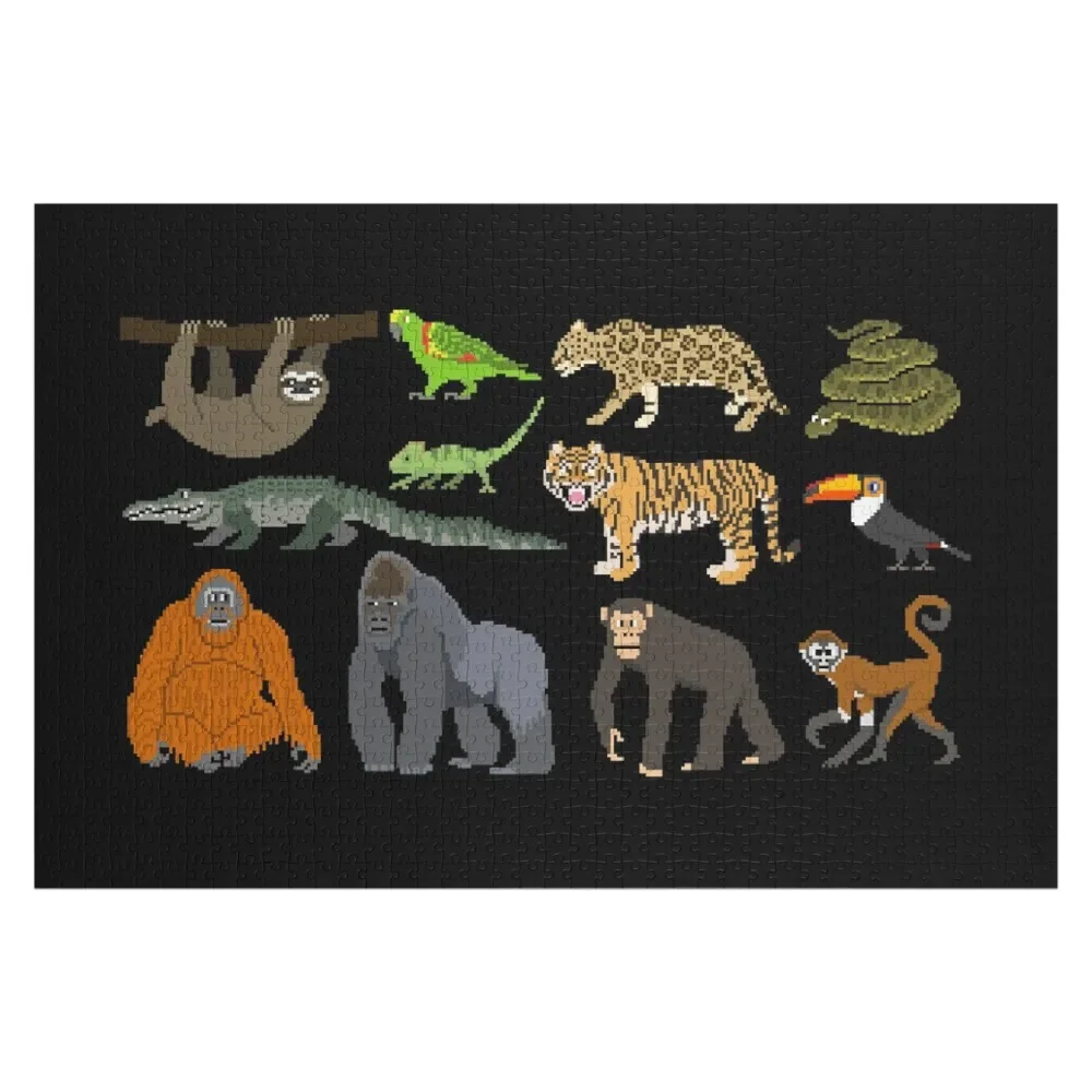 Rainforest Animals - The Kids' Picture Show Jigsaw Puzzle Custom Photo Photo Personalized Gifts Puzzle