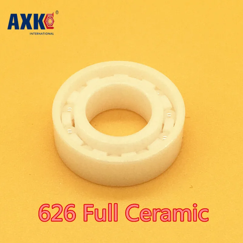 

Axk Real Direct Selling 1PCS 626 Full Ceramic Bearing Zirconia Ball Bearings 6*19*6 Mm Zro2 Material 626ce for Smooth Rotation