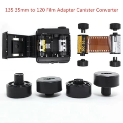 2 set da 135 a 120 adattatore per pellicola convertitore per contenitori Panorama come Xpan Camera contenitore per pellicola da 35mm a 120