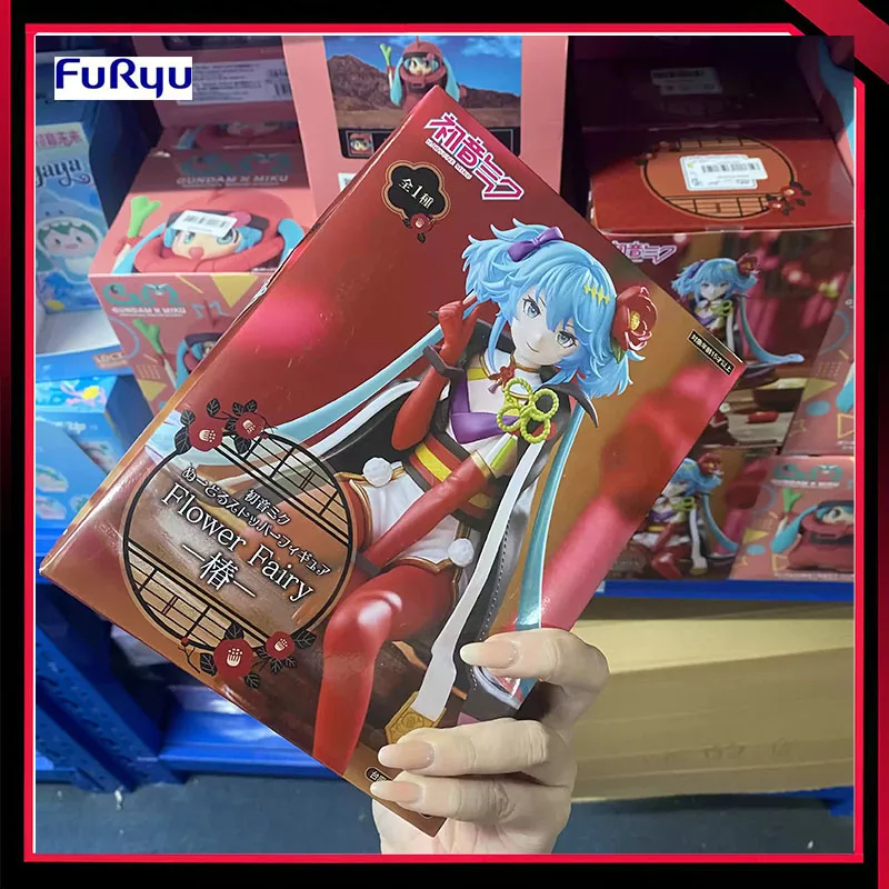 在庫ありオリジナルフリュー初音ミクフラワーフェアリーカメリアシリーズ15センチアニメアクションフィギュア座り姿勢モデル装飾玩具