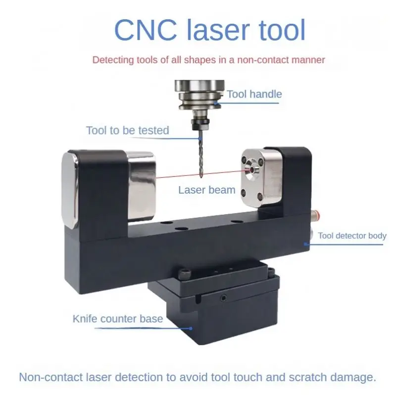 CNC System Laser Setter Tool Length Setter Ear Compensation Non-touch Setting Probe for Machining Centers