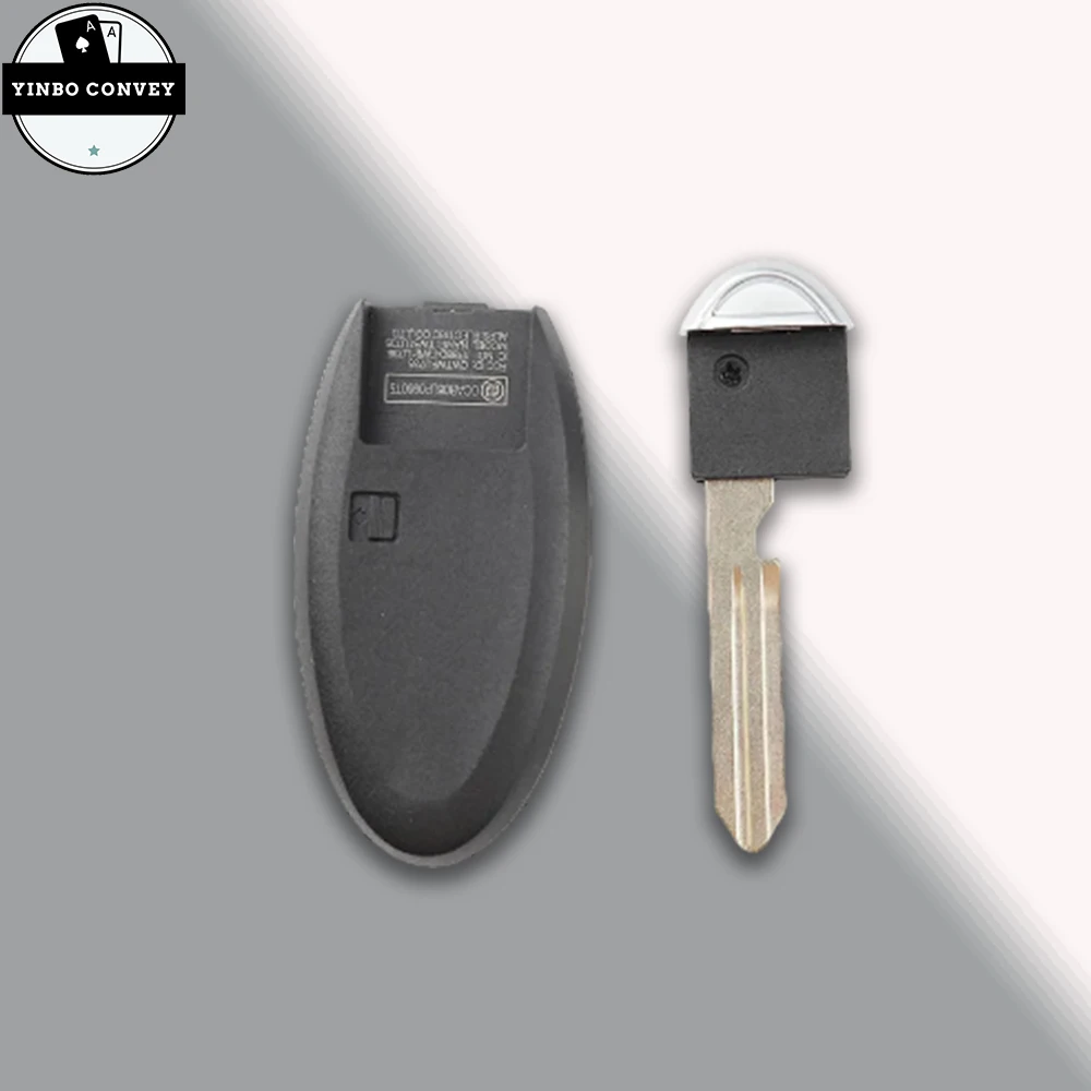 YINBO - Remote Car Key Smart Fob Shell For Nissan Altima Maxima Murano Rogue Sunny Teana Versa Sentra 2/3/4/5 Buttons