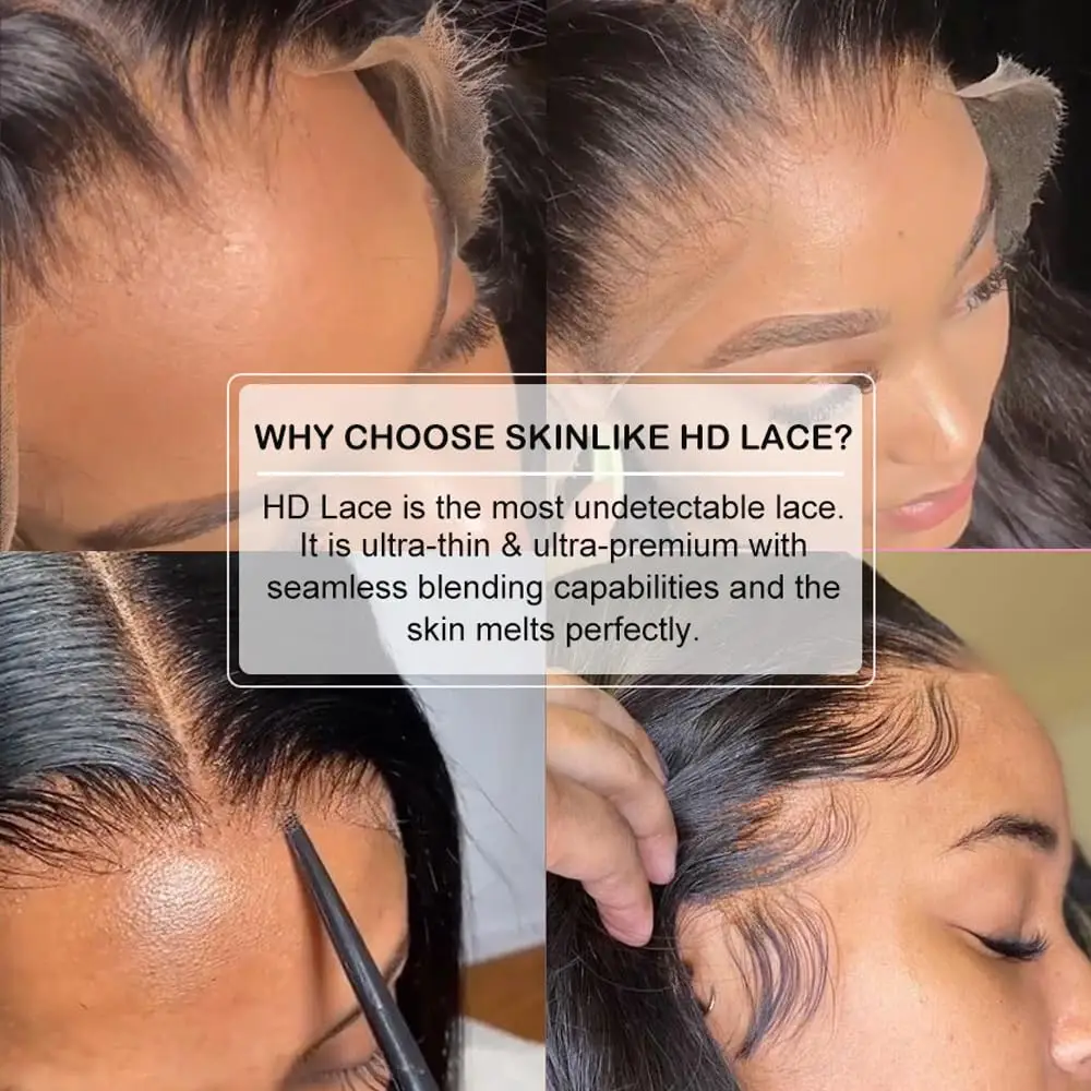 Bettereal HD 2x6 الدانتيل إغلاق جزء عميق قبل قطعها عقدة صغيرة غير مرئية تذوب الجلد 100% شعر ريمي الإنسان مستقيم/موجة الجسم #4