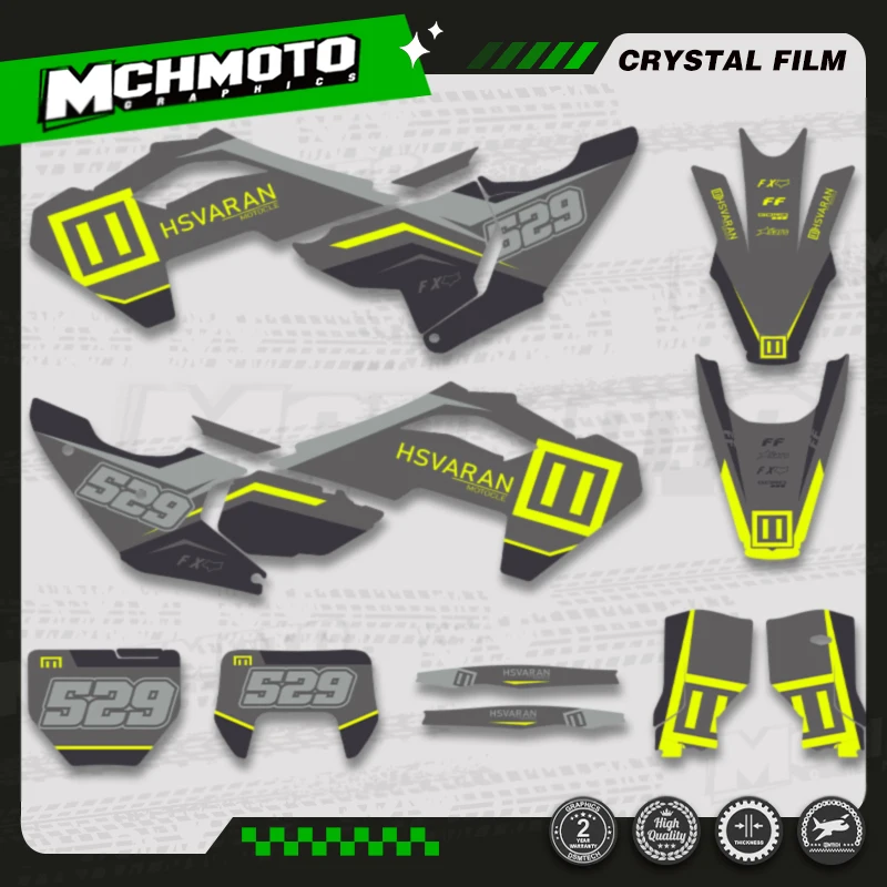 

MCHMFG Motorcycle Graphics Decals Stickers Kits For Husqvarna 2023 2024 2025 TC FC 2024 2025 2026 TE FE 125 250 300 350 400 450