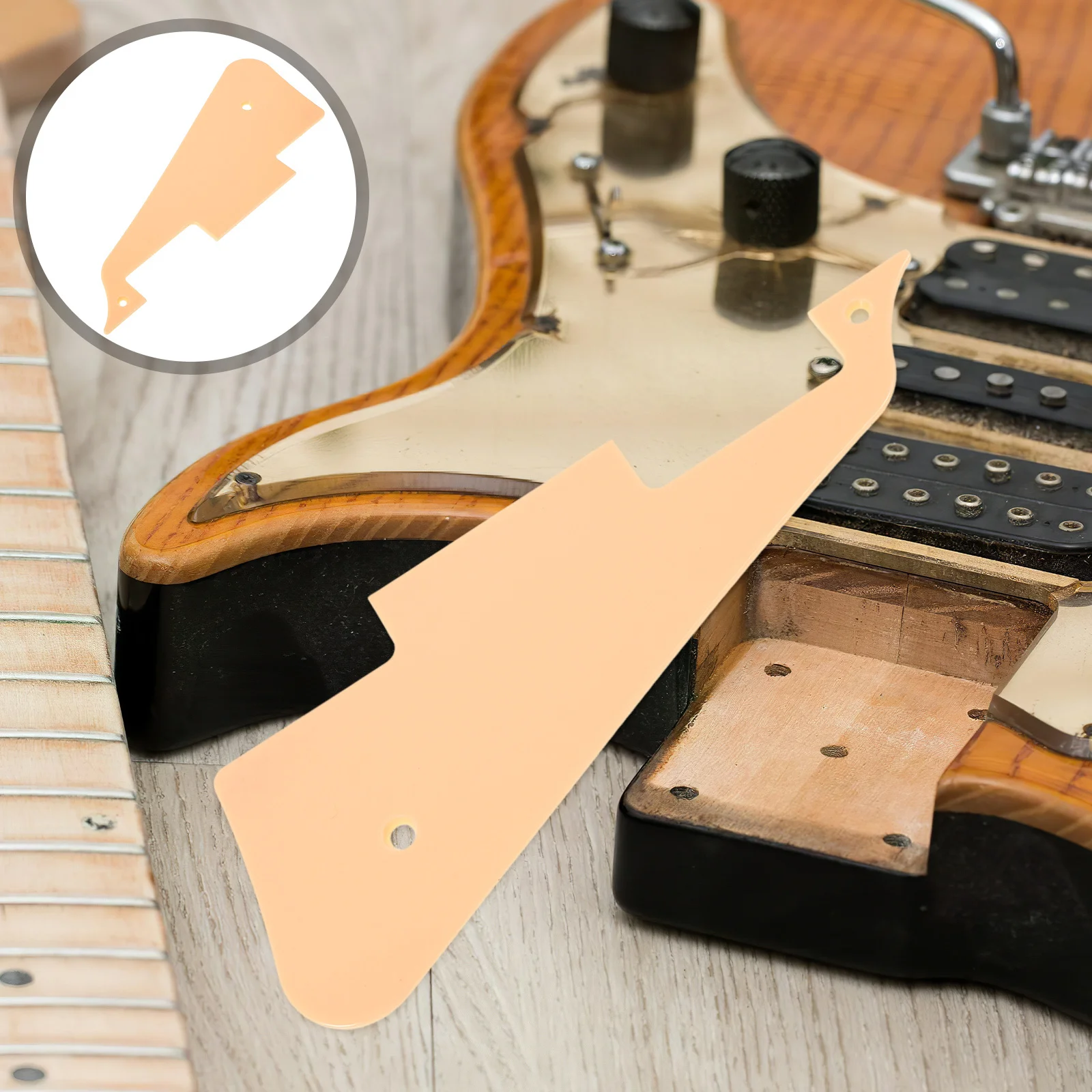 

Electric Guitar Pickguard Plastic Metal Acoustic Guitar Protection Scratch Plate Front Pickup Cover