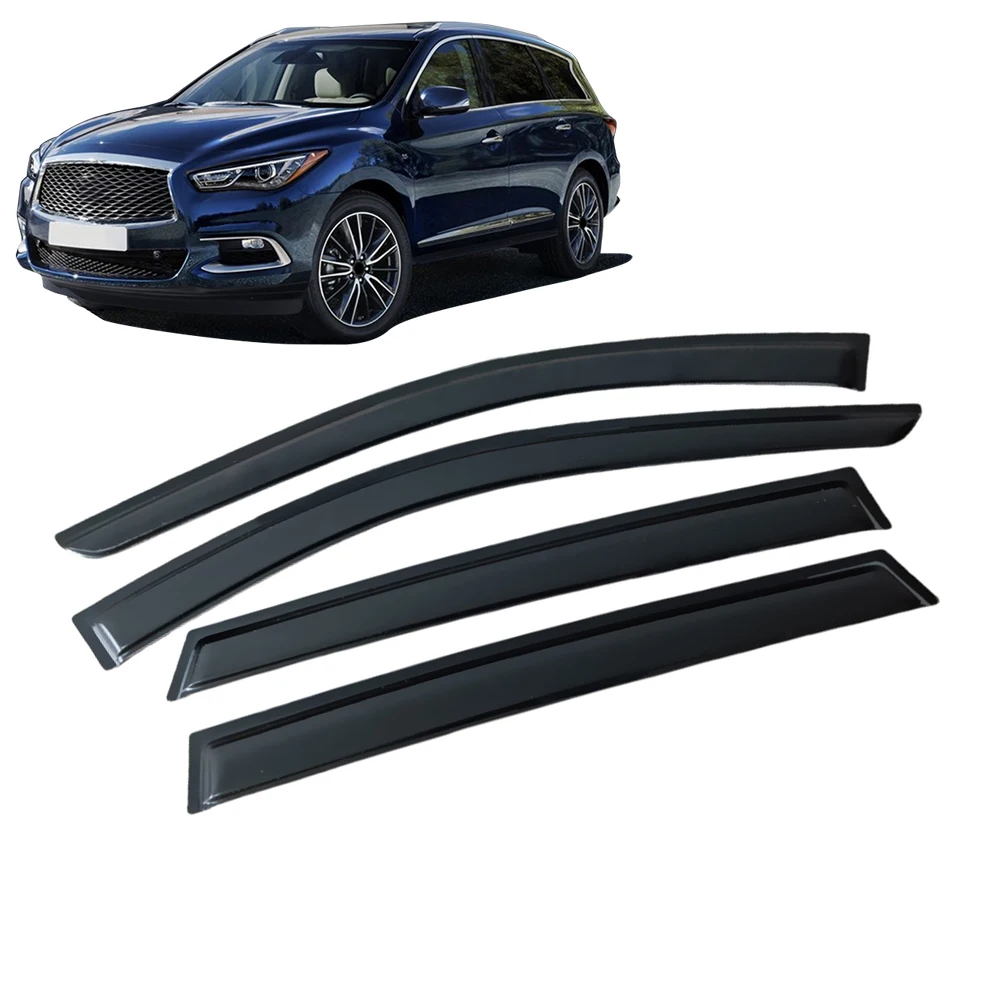 

Window Visor for INFINITI QX60 L50 2013 2014 2015 2016 2017 2018 2019 2020 Wind Deflectors Rain Guard Door Visor Vent Shades