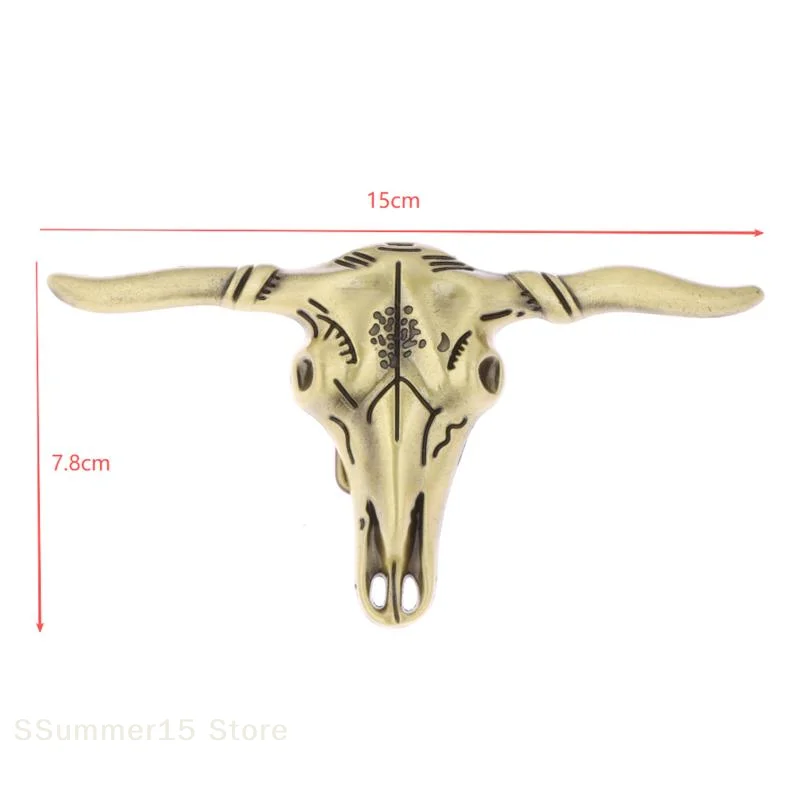 

【R】Western Cowboy Retro Zinc Alloy Cow Head Shaped Belt Buckle Accessories Diy Men's Versatile And Stylish Belt Decoration