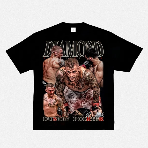 2024 New Fashion Oliveira Oliveira T-shirt UFC Printed Short Sleeve American Vintage Small Neckline Fighting Top Vintage